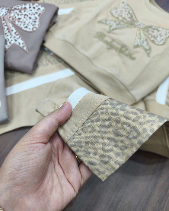 بلوزشلوار پاپیونی پلنگی